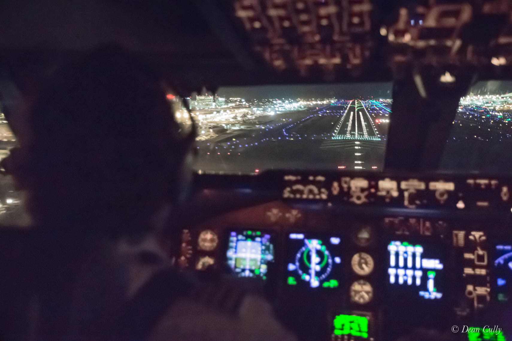 Boeing 747 Jumpseat View—Short Final LAX 25L